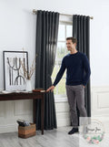 Light Filtering Back Tab Curtain Panel, 52 x 84