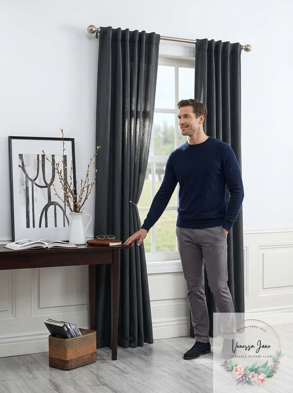 Light Filtering Back Tab Curtain Panel, 52 x 84