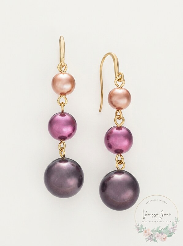 Charter Club Gold-Tone Imitation Pearl Graduated Linear Drop Earrings