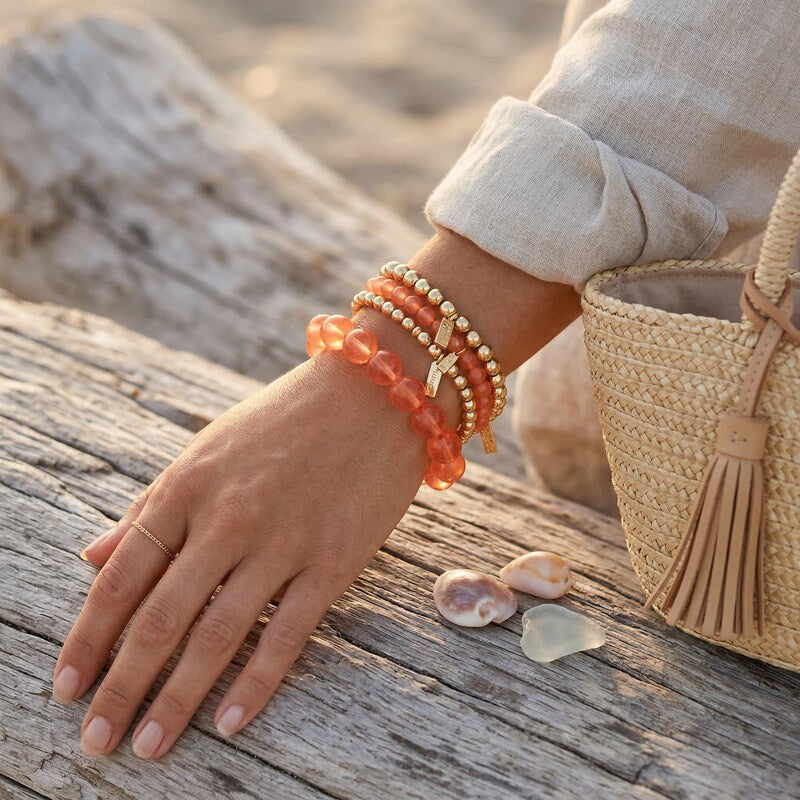 Inc Gold-Tone 4-Pc. Set Beaded Stretch Bracelets