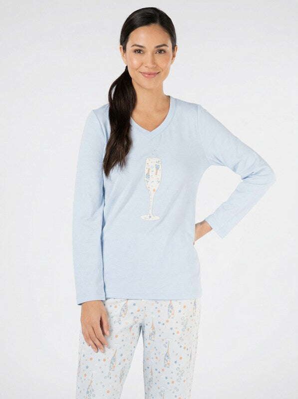Charter Club Brushed Cotton Knit Pajama Top, Size  Medium