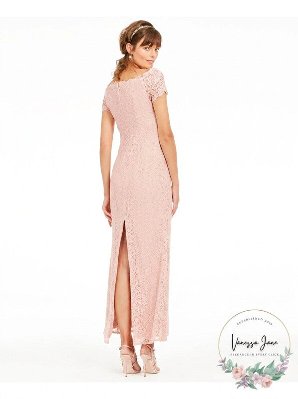 Adrianna Papell Off-the-Shoulder Lace Gown, Size 2