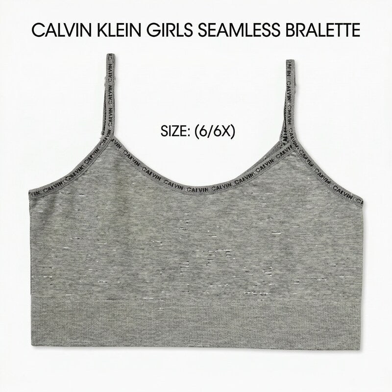 Calvin Klein Girls Seamless Bralette-Size (6/6X)