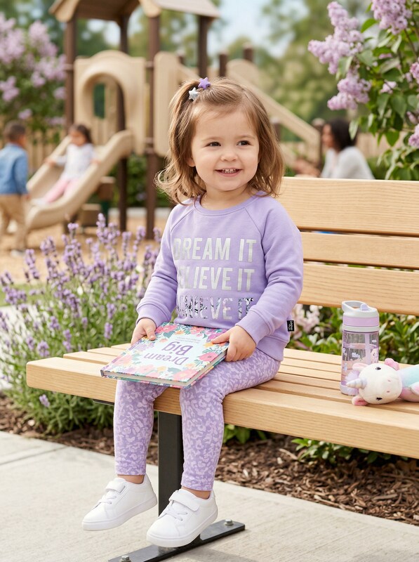 Ideology Toddler Girls Dream-Print Sweatshirt, Size 2T