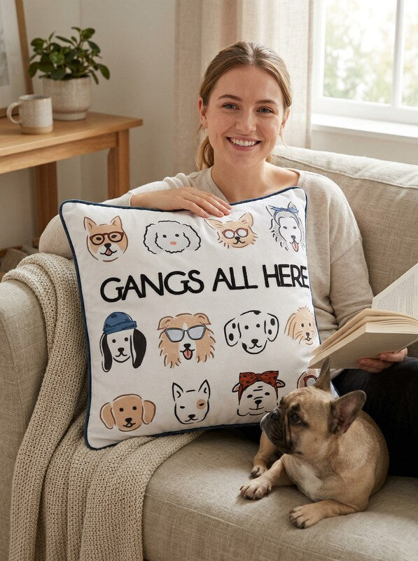 Lacourte Gangs All Here Pillow