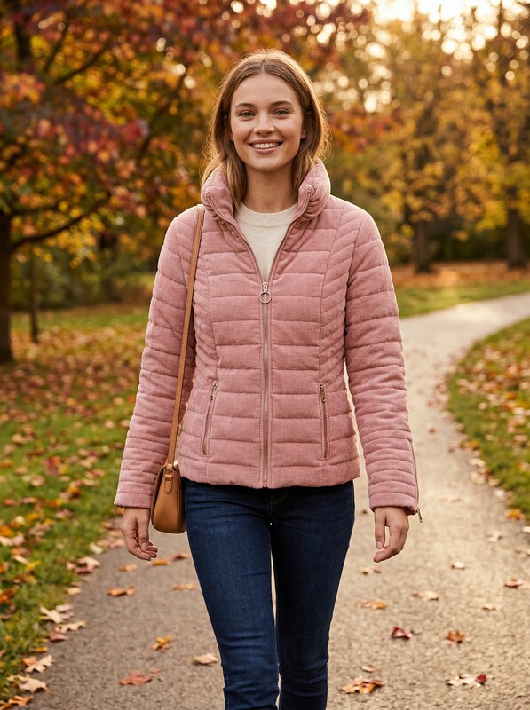 Guess Kids Velvet Stretch Down Jacket, Size Small/8