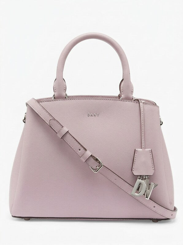 DKNY Paige Leather Medium Satchel, in Light - Lavender