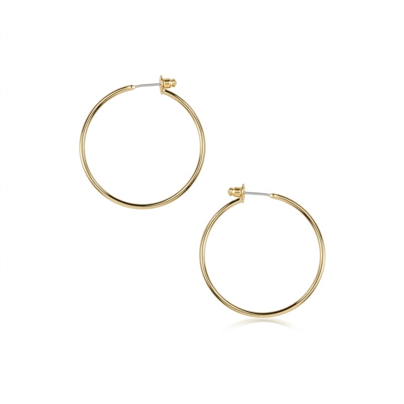 Anne Klein Gold-Tone Large Hoop Earrings