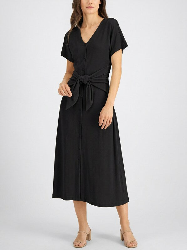 Alfani Beautiful Tie-Front Dress, Size Medium