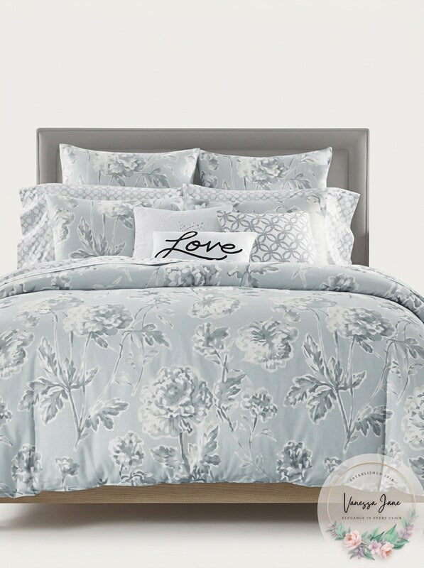 Charter Club Damask Designs Flower Cotton 300-Thread Count 3-PC Damask Designs