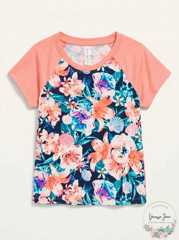 Ideology Little Girls Floral-Print Rash Guard Swimsuit Top, Size 6