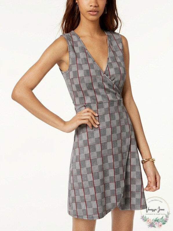 Planet Gold Juniors Liverpool Printed Wrap Dress,Size XXS