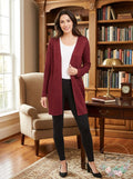Alfani Metallic Open-Front Cardigan, Size Medium