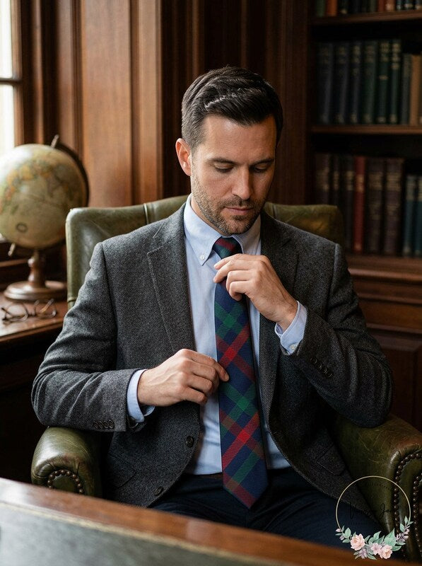 Tommy Hilfiger Men’s Slim Lux Bold Tie – Burgundy