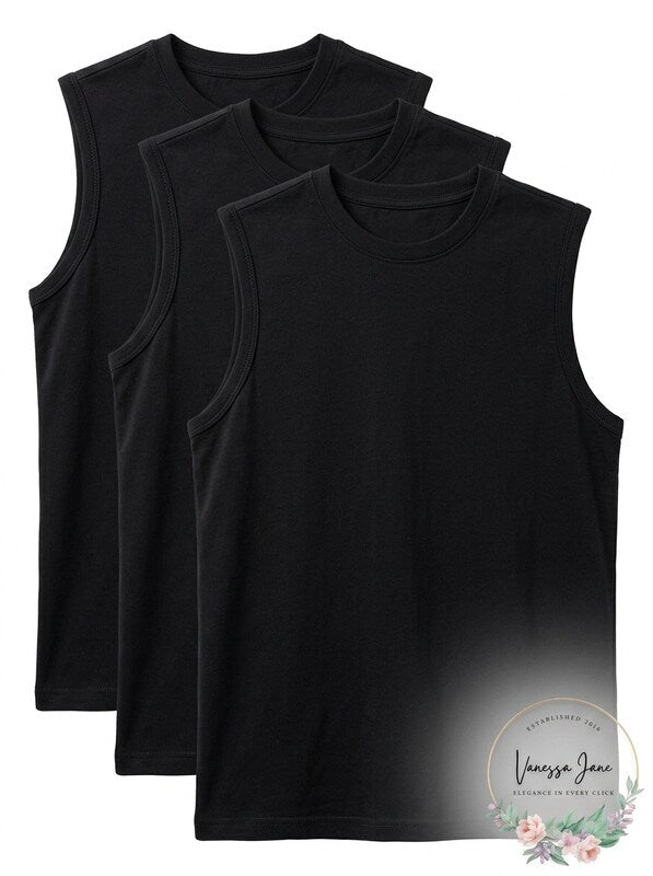 American Hawk Boys 3 Piece Pack Muscle T-Shirt, Size 5/6