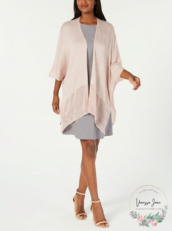 Cejon Womens Metallic Pointelle-border Evening Wrap Ivory/gold One Size