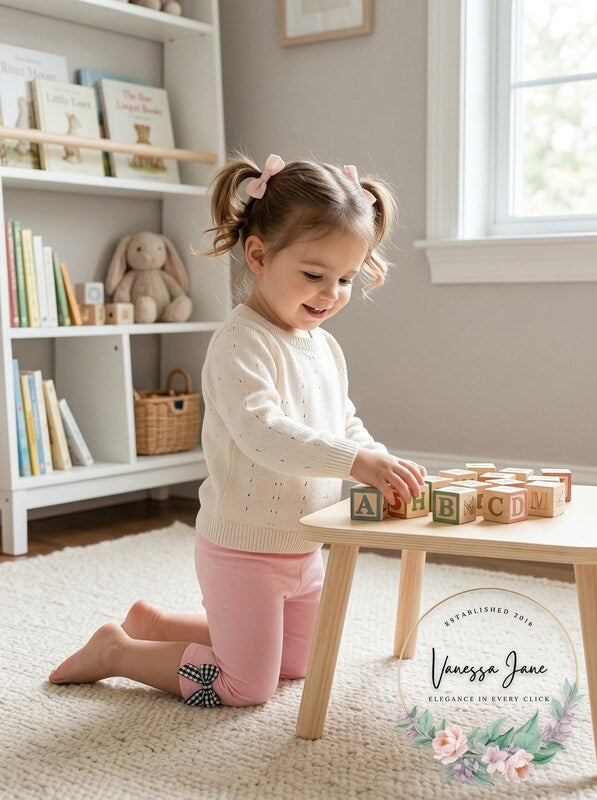 First Impressions Baby Girls Gingham Bow Leggings, Size 6-9M