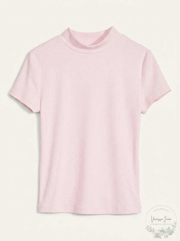 Epic Threads Big Girls Ribbed T-Shirt, Size Medium