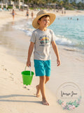 Laguna Boys UPF 50 Boys Stripe Drawstring Boardshorts Swim Trunks, Size 3T