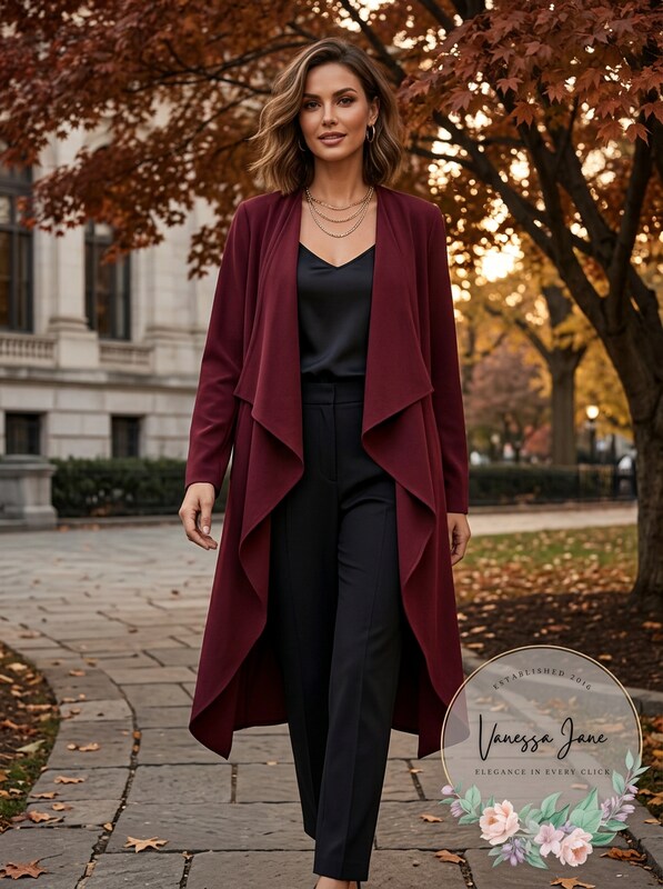 Nine West Women's Draped Open-Front Topper Jacket