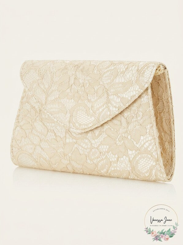 Adrianna Papell Seta Lace Small Envelope Clutch