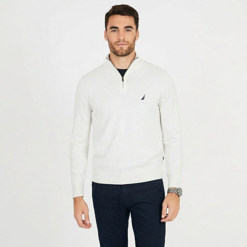 Nautica Mens Classic Fit Quarter-Zip Sweater, Size XS