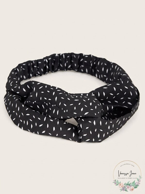 Lucky Brand Crescent-Print Headband
