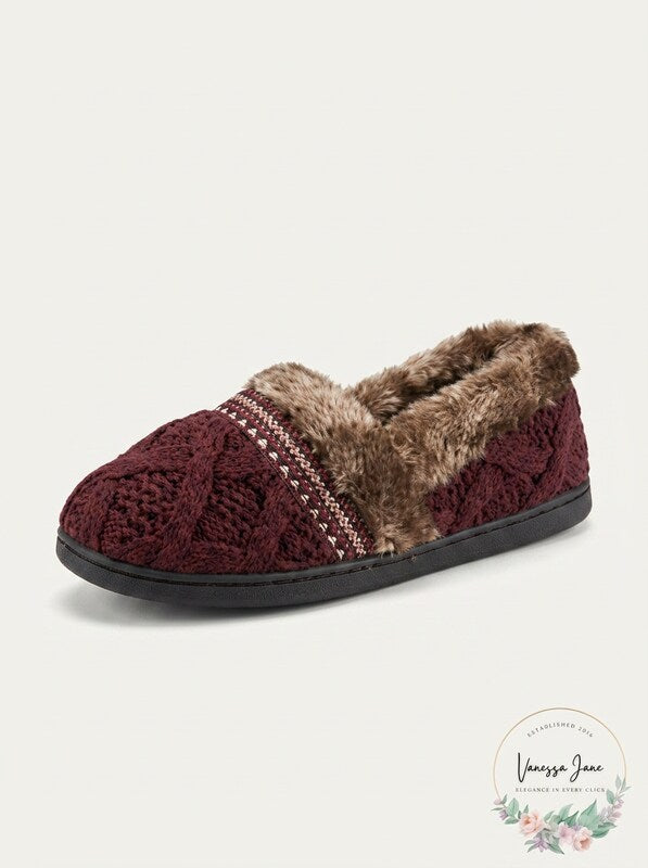 Isotoner Signature Trellis Tessa Sweater-Knit Slippers, Size 7