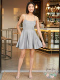 Speechless Spaghetti Strap Square Neck Mini Fit Cocktail Dress, Size 9