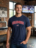 NHL Columbus Blue Jackets Mens Cotton Tee, X-Large, Navy