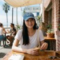 August Hats Womens LA Baseball Cap Denim Chambray, One size