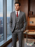 Lauren Ralph Lauren Men Wool Lined Two-Button Blazer, Grey Size 60 Long