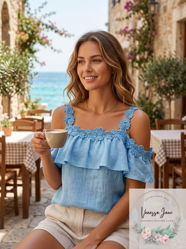 Thalia Sodi Crochet Off-The-Shoulder Top, Size Small