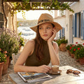 August Hat Company Leopard Print-Trim Hat