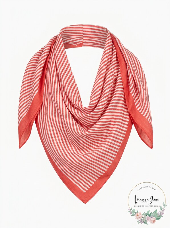 Michael Kors Petite Stripe Square Scarf, One Size