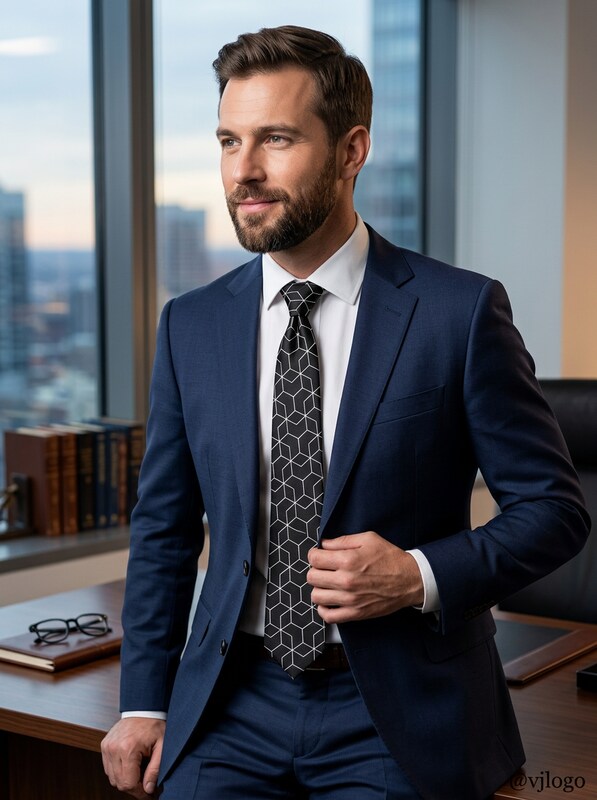 Calvin Klein Mens Constellation Slim Silk Tie