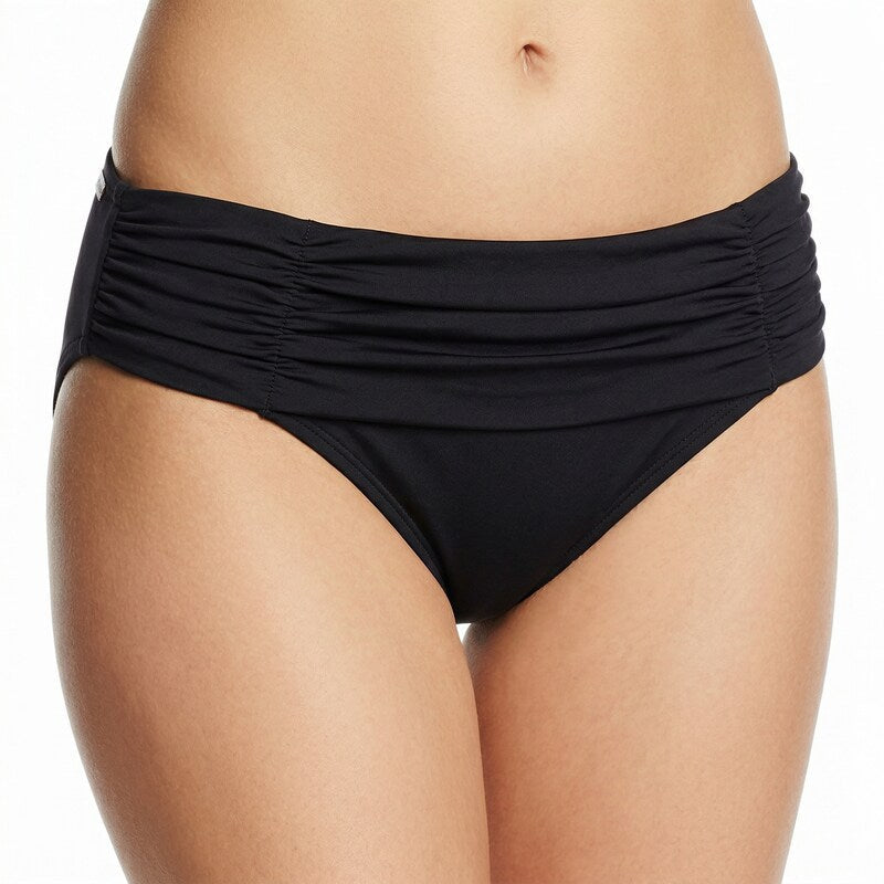 Lauren Ralph Lauren Womens Fold-Over Wide-Band Bikini, Size 16