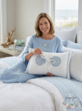 Harbor House Crystal Beach 12″ x 20″ Embroidered Oblong Decorative Pillow
