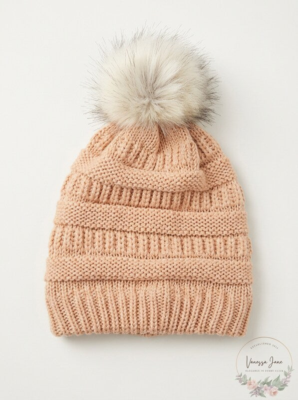 Self Esteem Pom Pom Beanie, One Size