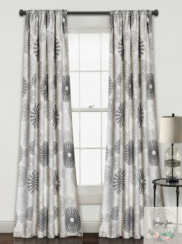 Lush Décor Circles Room Darkening 84x52 Window Panel Set