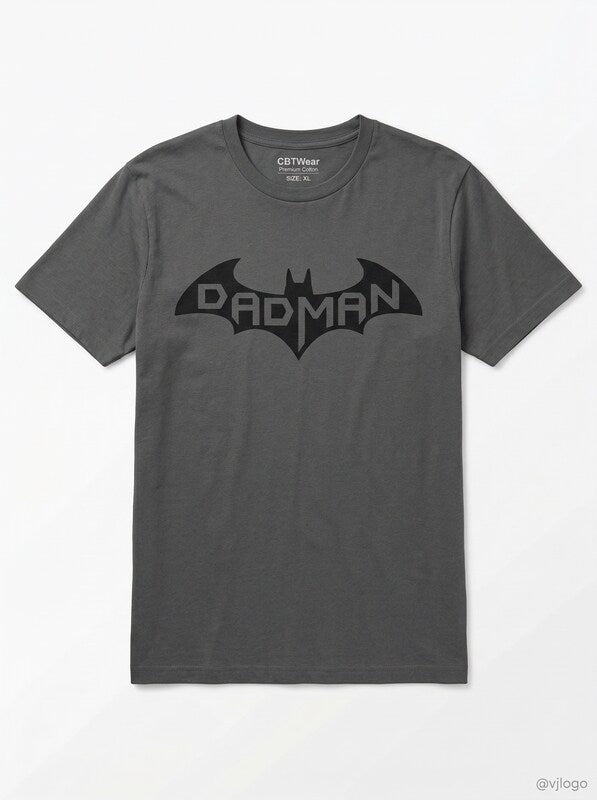 CBTWear Dadman - Super Dadman Bat Hero Funny Premium Mens T-Shirt,XL