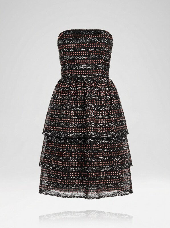 Aidan by Aidan Mattox Strapless Sequined Dress, Size 2