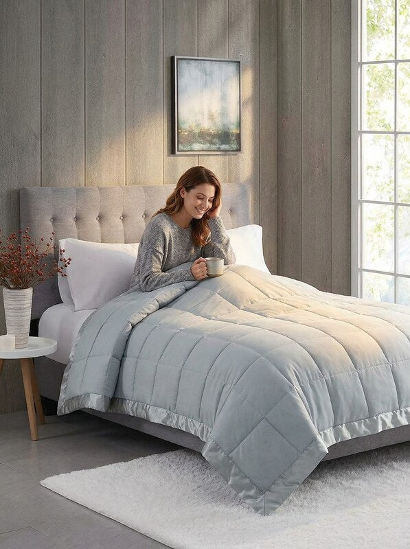 Madison Park Windom Down Alternative Blanket, Microfiber with 3M Scotchgard King