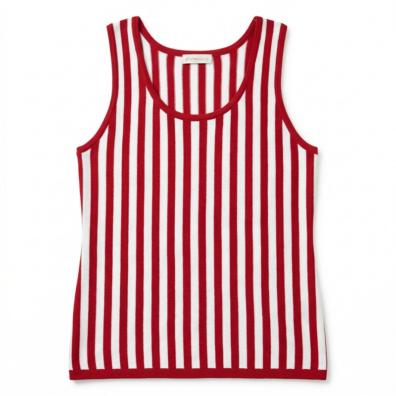 Anne Klein Womens Striped Sleeveless Tank Top, Size small