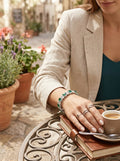 Charter Club Crystal and Stone Stretch Bracelet