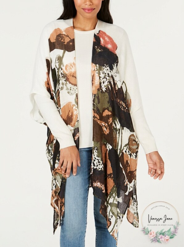 Steve Madden Poppies Please Poncho, O/S