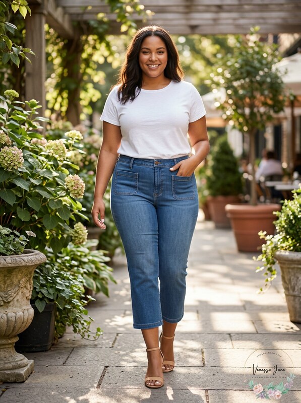 Seven7 Jeans Trendy Plus Size Patch-Pocket Bootcut Jeans