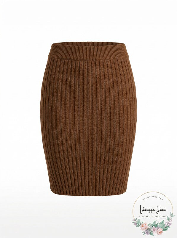 Almost Famous Skirt True Juniors Stretch Ribbed Pull-On ,Size Small