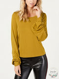 INC International Concepts I.N.C. Balloon-Sleeve Top, Size XL