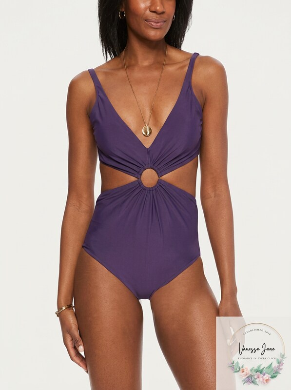 Bar III Ring Monokini One-Piece Swimsuit, Size Small